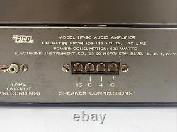 EICO HF-20 MONO VINTAGE RARE TUBE AMPLIFIER Working Unit! Please Read