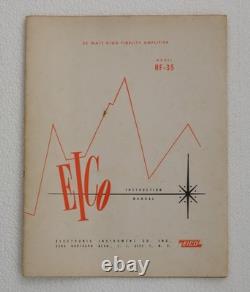 EICO HF-35 Mono Power Amplifier with Original Manual