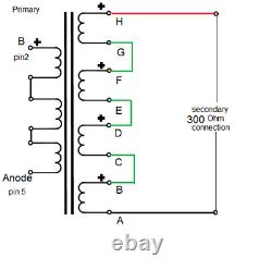 EL84 Single Ended Output Transformer for Headphone amplifiers, 10W(pair)