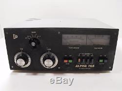 ETO Alpha Model 76 PA 160 15 Meter Linear Amplifier with Orig Manual (Modified)