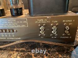 Eico HF-20 HF20 Integrated Tube Amp Amplifier withmanual Tested Working withvideo