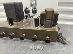 Eico HF 20 Mono Amplifier with No Cage Cover UNTESTED