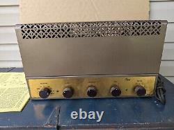 Eico Model HF 20 Amplifier with Dark Cage Cover Manual