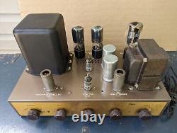 Eico Model HF 20 Amplifier with Dark Cage Cover Manual