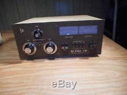 Eto, Alpha 78 Bandpass Hf Linear Amplifier, Ham Radio, Vintage Examine