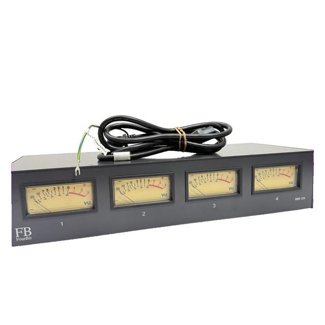 Fourbit Mm-124 4-channel Vu Meter Unit -used Working