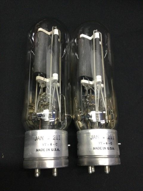 Great Pair Ge Jan 211 Vt 4 C Ham Radio Amplifier Transmitting Tubes Tested S9156