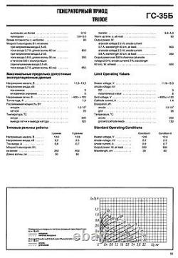 GS-35B GS35B TUBE RUSSIAN POWER TRIODE 1,5kV NEW NOS ORIGINAL BOX MILITARY 1991