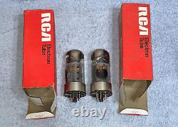 HAM RADIO RCA 6550-VI 7630 Matched pair POWER AMPLIFIER VACUUM TUBE Metal Base