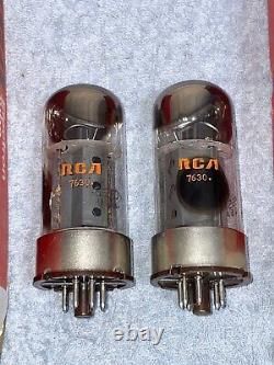 HAM RADIO RCA 6550-VI 7630 Matched pair POWER AMPLIFIER VACUUM TUBE Metal Base