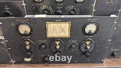 HAM radio components incl exciter, final amplifier, modulator, and power Suppy