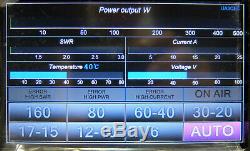HF / 6 m linear power amplifier 300W 1.8-54 MHz MOSFET LCD touch screen