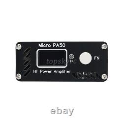 HamGeek PA50 50W HF Power Amplifier 3.5MHz-28.5MHz 0.96 OLED for ICOM/ XIEGU