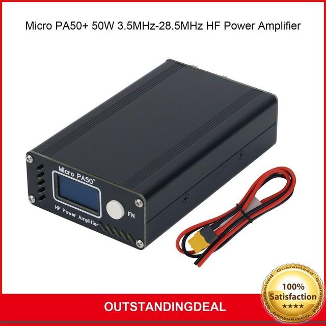 Hamgeek Micro Pa50+ 50w 3.5mhz-28.5mhz Hf Power Amplifier Hf Amp With Oled Screen