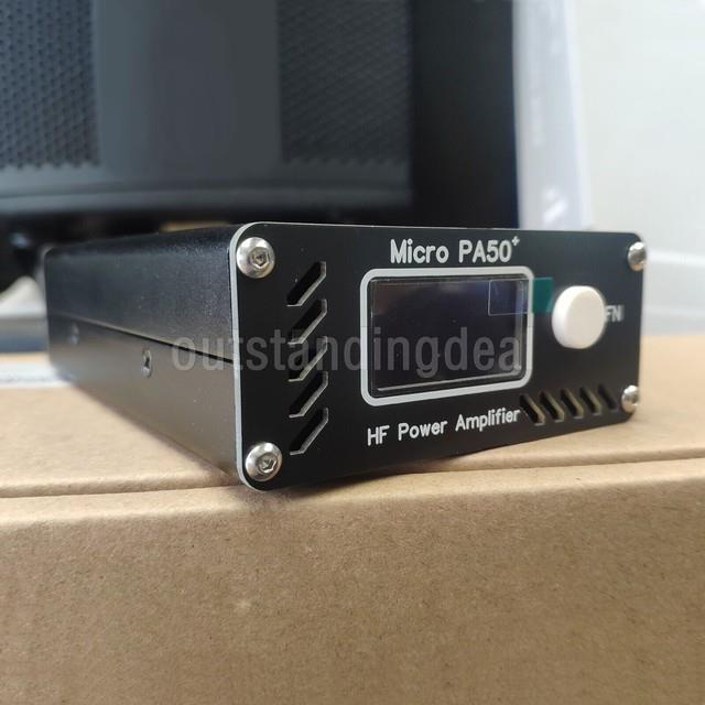 Hamgeek Micro Pa50+ 50w 3.5mhz-28.5mhz Hf Power Amplifier With 1.3 Oled Screen