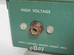 Heathkit HA-14 Ham Radio Amplifier with HA-24 Power Supply + Cetron 572B Tubes