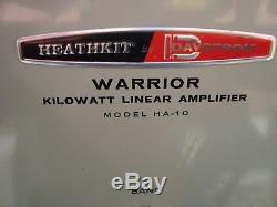 Heathkit Ha-10 Warrior Linear Amplifer Uses 4 811a Tubes