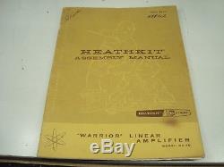 Heathkit Ha-10 Warrior Linear Amplifer Uses 4 811a Tubes