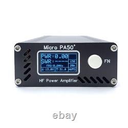 High Stability 50W Micro PA50+ (PA50 Plus) HF Power Amplifier OLED Display