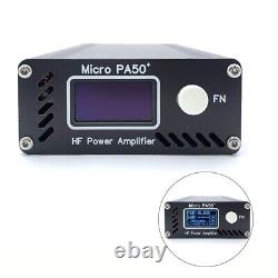 High Stability 50W Micro PA50+ (PA50 Plus) HF Power Amplifier OLED Display