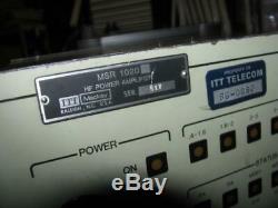 ITT Mackay HF Power Amplifier / Amp Model MSR-1020 As Is, Read Details