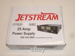 JETSTREAM JTPS31MB2 13.8VDC 25 AMP SWITCHING DC POWER SUPPLY with DUAL METER