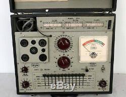 Jackson 958 Tube Tester with Data book in good working condition