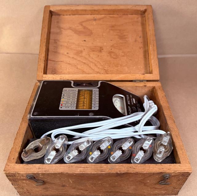 James Millen 90651 Vintage Ham Radio Grid Dip Meter With Coils In Wood Case