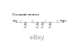 KIT 144-148 MHz protection LDMOS amplifier LPF 1000W tandem match couppler PTT