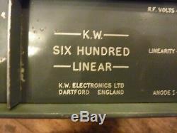 KW600 vintage valve radio RF HF linear amplifier 300W HAM RADIO