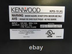 Kenwood KPS-15 Ham Radio DC Switching Power Supply + Power Cord (tested)