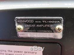 Kenwood TL-922A HF HAM Radio Linear Amplifier