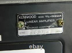 Kenwood TL-922A Ham Radio 3-500Z Tube Amplifier (wired for 230V, runs great)