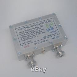 LNA 2m QRO EME, NF0.4dB, Gain 26dB, 144 MHz, Built-in bypass relays, N-female