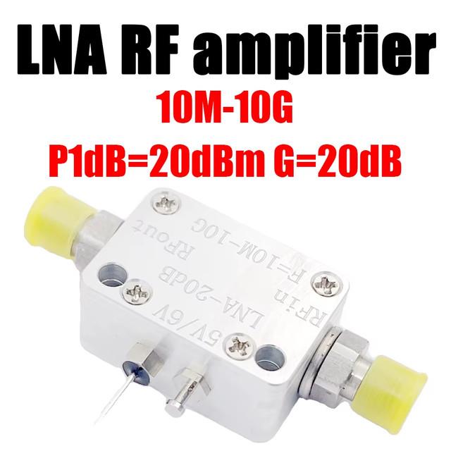 Lna Rf Broadband Amplifier 10m-10g P1db=20dbm G=20db Low Noise Amplifier Ultra B