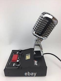 LOUD MIC DELTA M2 AMPLIFIED DYNAMIC POWER BASE MICROPHONE 5 pin Cobra CB HAM