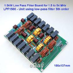 LPF 1.5kW 1-54MHz low-pass filter LDMOS BLF188 MOSFET VRF2933 SD2933 amplifier