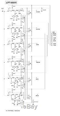 LPF diplexer 1.8 30 MHz 1200W 1.2KW SSB CW HF amplifier LDMOS MOSFET RM Italy