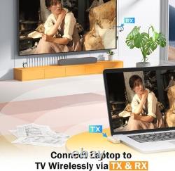 Lemorele Wireless USB C Transmitter and Receiver, 164FT/50M, 5G HDMI Wireless