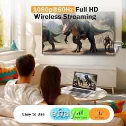 Lemorele Wireless USB C Transmitter and Receiver, 164FT/50M, 5G HDMI Wireless