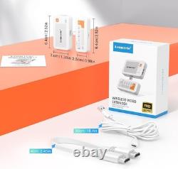 Lemorele Wireless USB C Transmitter and Receiver, 164FT/50M, 5G HDMI Wireless