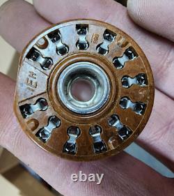 Lot of 46 12-Pin Compactron Vacuum Tube Sockets Ham Radio Amplifier Brown