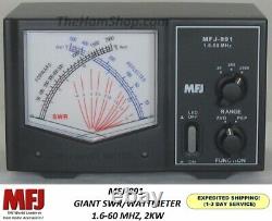 MFJ-891 Giant Cross Needle, Peak Reading, SWR/Wattmeter, 2000 Watts, 1.6-60 MHz