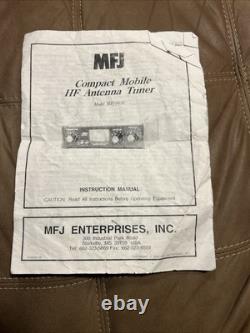 MFJ 945E Mobile HF Manual Antenna Tuner MFJ 945E Mobile HF Manual Antenna Tuner