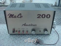 MaCo 200 Tube Type Base Linear Amplifier with Original Instructions