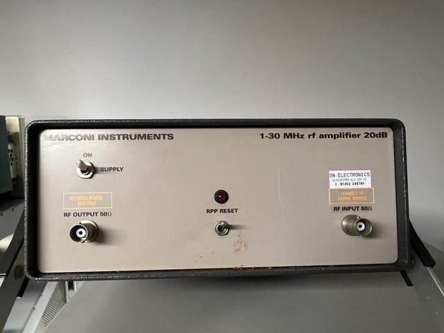 Marconi Hf Linear Rf Amplifier 1mhz-30mhz 44991-038 Cw Am Fm Tested Workingaccut