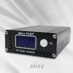 Micro PA50 PLUS Durable SW HF Power Amplifier 50W 1.3-Inch OLED Screen for Radio