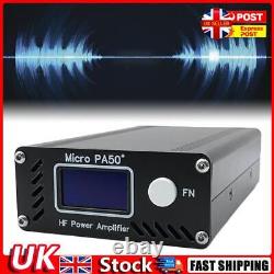 Micro PA50 PLUS HF Power Amplifier 50W with Power / SWR Meter + LPF Filter Hot
