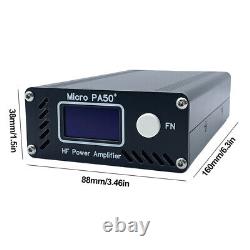 Micro PA50 PLUS Intelligent Shortwave HF Power Amplifier 1.3-Inch OLED Screen