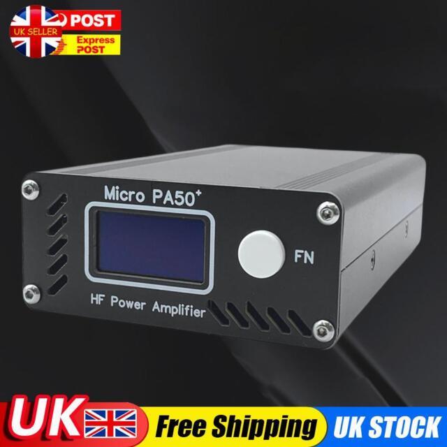 Micro Pa50 Plus Sw Hf Power Amplifier 3.5mhz-28.5mhz 1.3-inch Oled Screen Uk